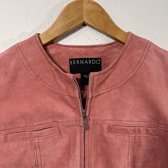 Bernardo Women's Pink Suede Jacket Women's Small - Picture 2 of 10